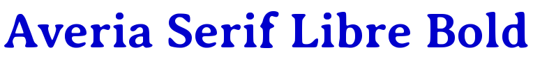 Averia Serif Libre Bold police de caractère