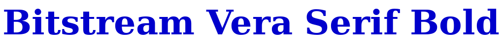 Bitstream Vera Serif Bold police de caractère