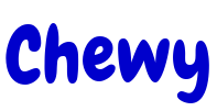 Chewy police de caractère