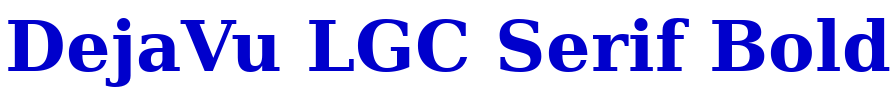 DejaVu LGC Serif Bold police de caractère