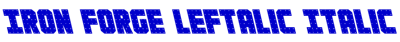 Iron Forge Leftalic Italic police de caractère