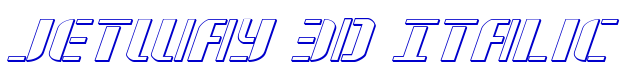 Jetway 3D Italic police de caractère