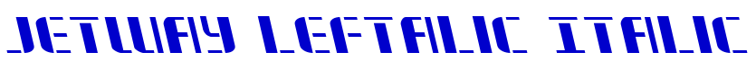 Jetway Leftalic Italic police de caractère