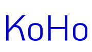 KoHo police de caractère