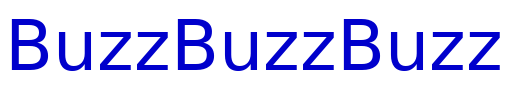 BuzzBuzzBuzz police de caractère