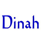 Dinah police de caractère