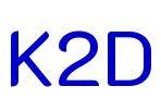 K2D police de caractère