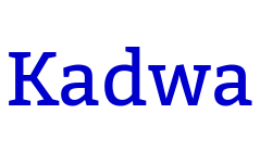 Kadwa police de caractère