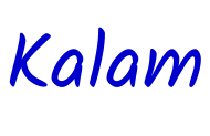 Kalam police de caractère