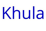 Khula police de caractère