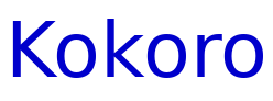Kokoro police de caractère