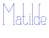 Matilde police de caractère
